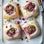 Edd Kimber’s Raspberry and Rose Cheesecake Buns