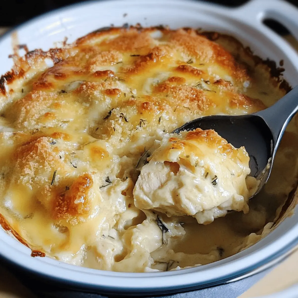 Creamy Gratin of Chicken with Mustard & Tarragon Magic