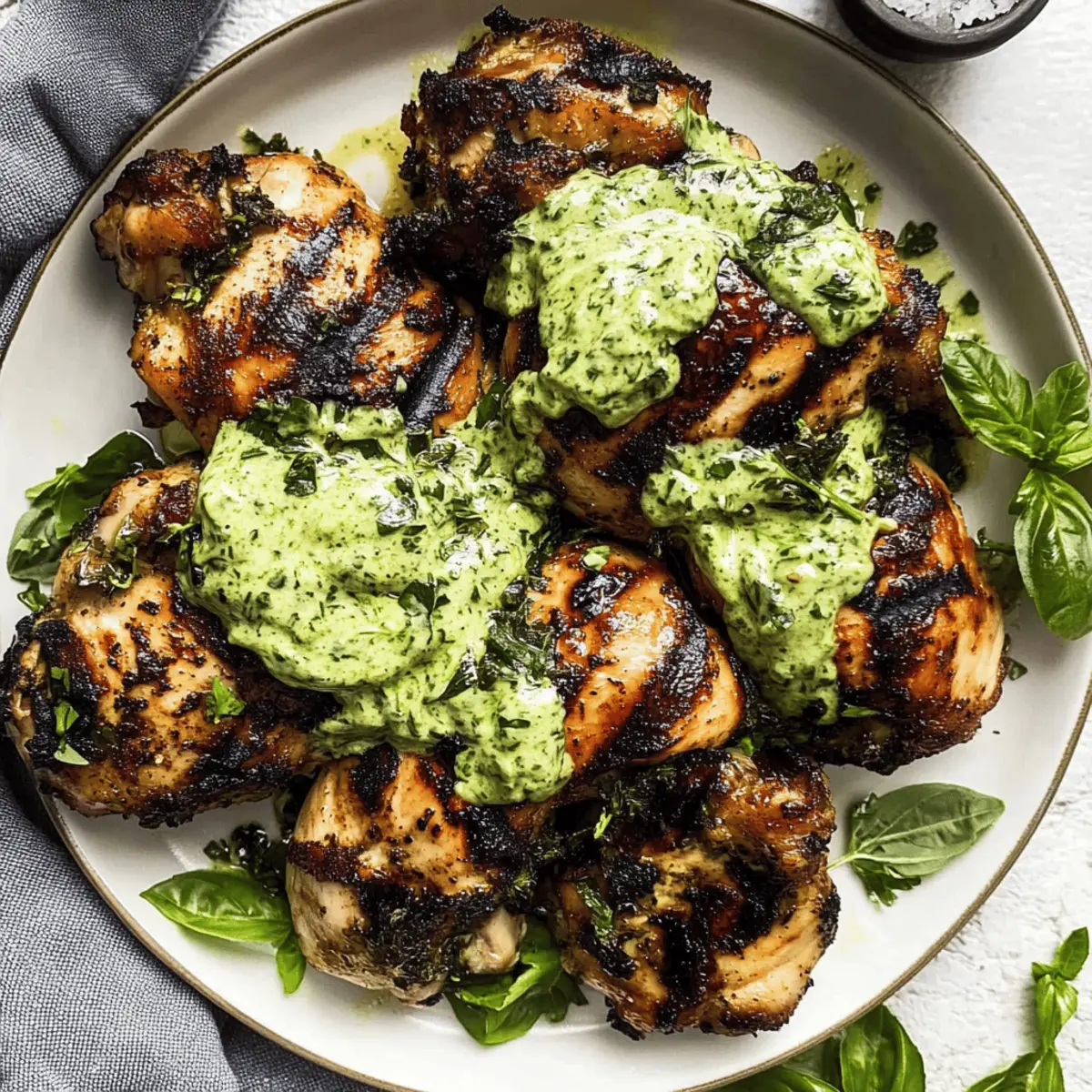 Green Goddess Grilled Boneless Chicken Thighs: Flavor-Packed Delight