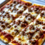 Homemade School Cafeteria Pizza