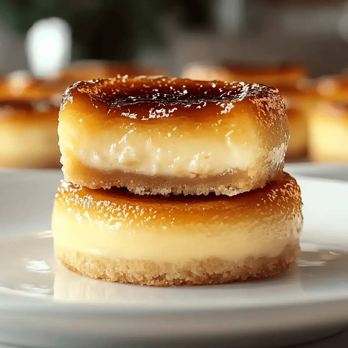 Delectable Mini Crème Brûlée Cheesecakes for Sweet Moments