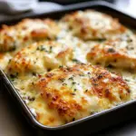 Baked Garlic Parmesan Chicken Cutlets with Melted Cheese