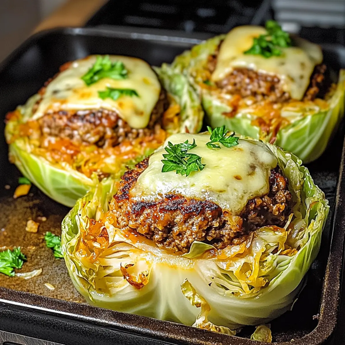 Oven-Baked Cabbage Burgers: Healthy, Crunchy Delights!