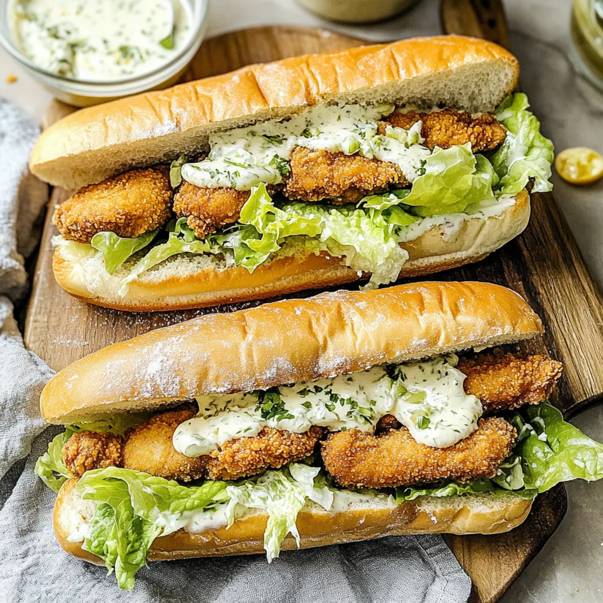 Crispy Chicken Caesar Sandwiches: Flavor in Every Bite
