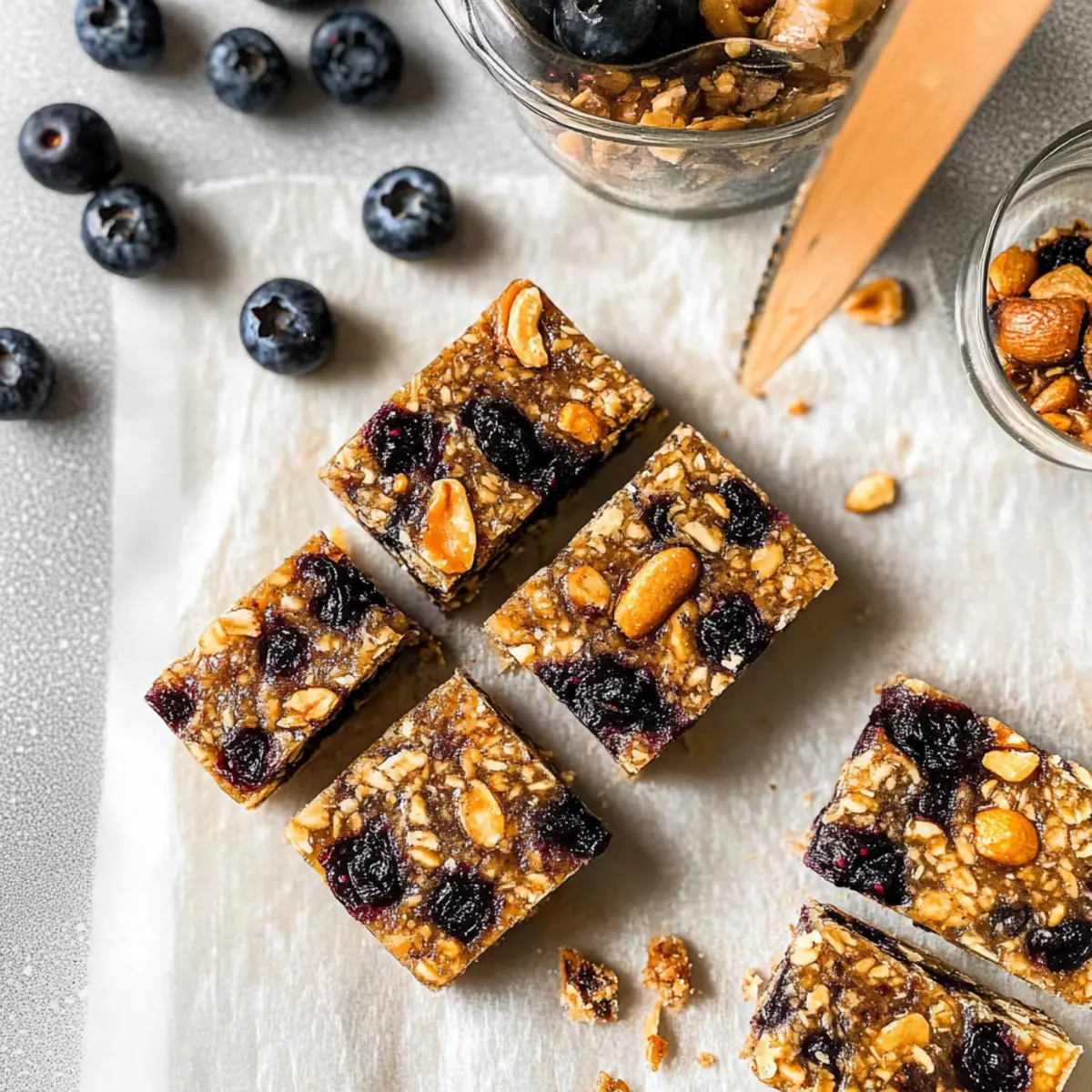 Blueberry Vanilla Cashew Snack Bars for Guilt-Free Indulgence