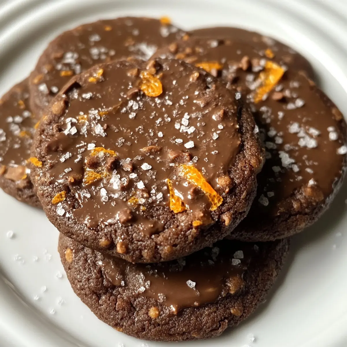 Indulge in Salted Dark Chocolate Orange Cookies Today!
