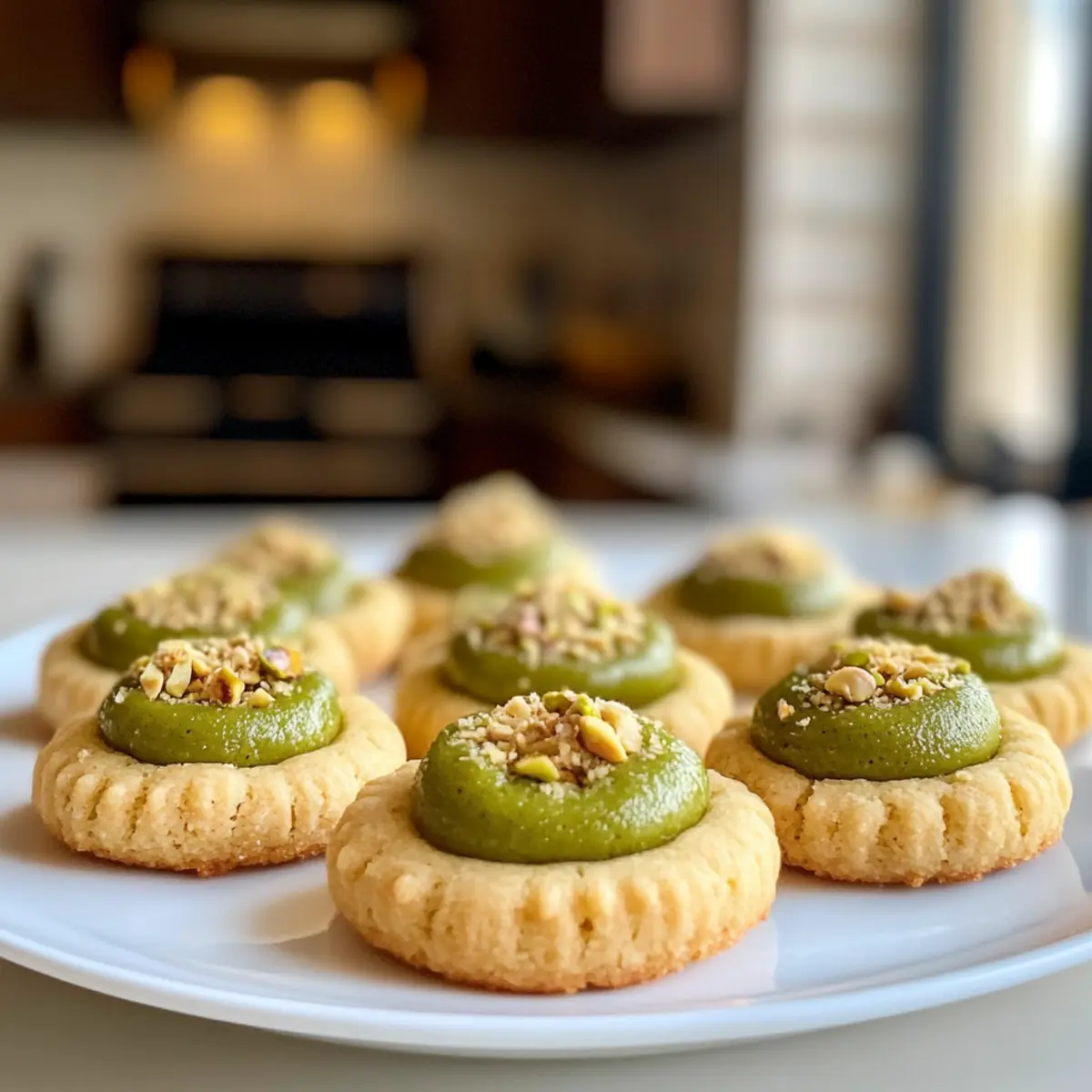 Buttery Pistachio Thumbprint Cookies That Melt in Your Mouth