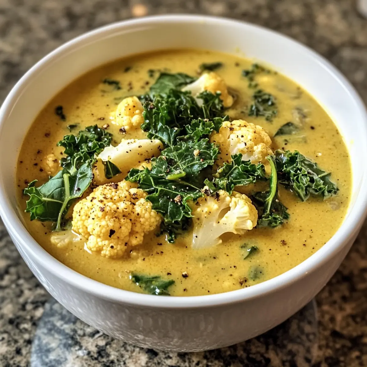 Curried Cauliflower And Kale Soup: Comfort in Every Bite