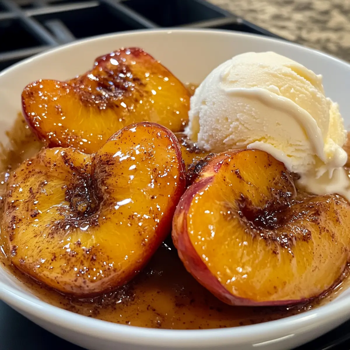 Air Fryer Peaches Caramelized to Sweet Perfection