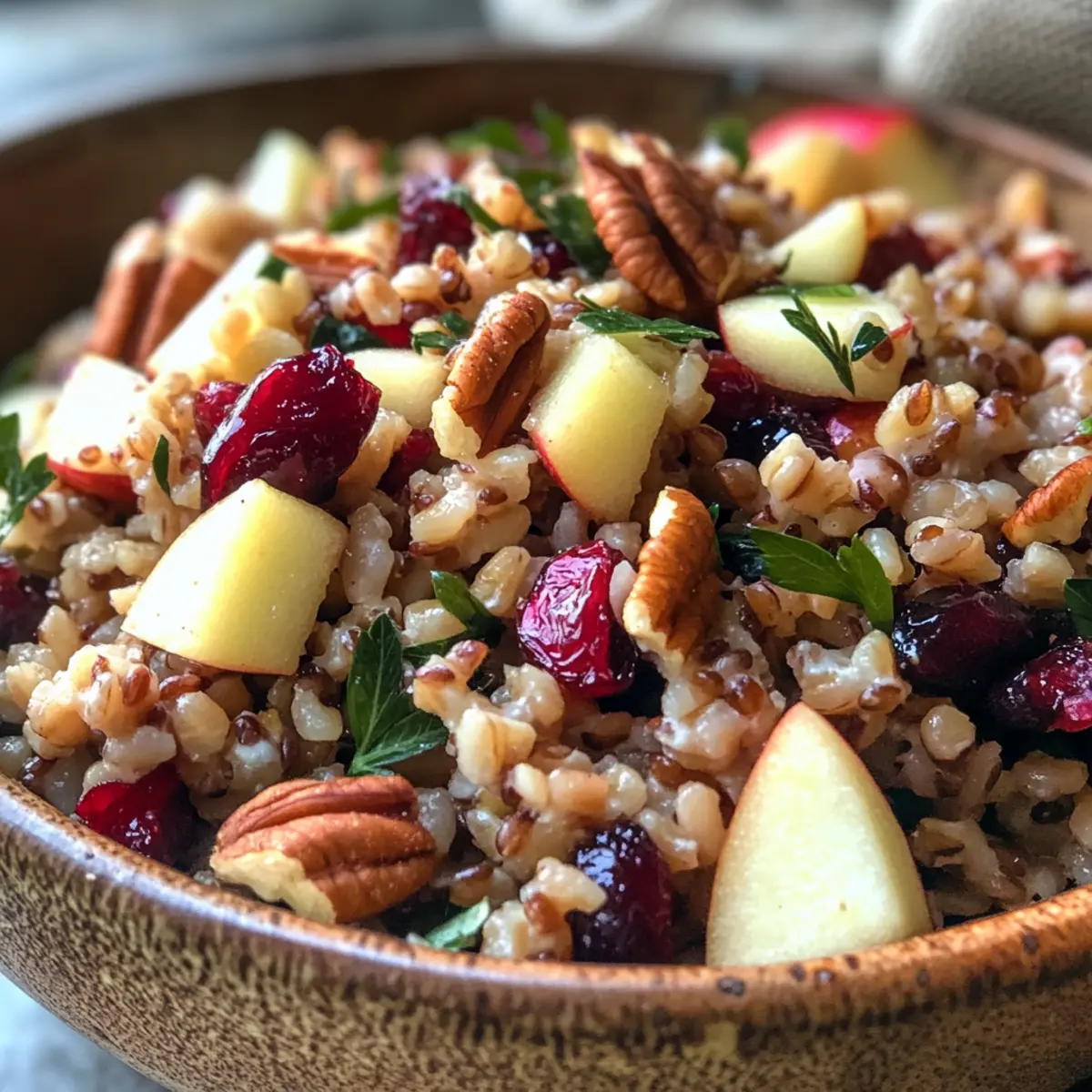 Fresh Cranberry Apple Farro Salad for a Vibrant Holiday Side