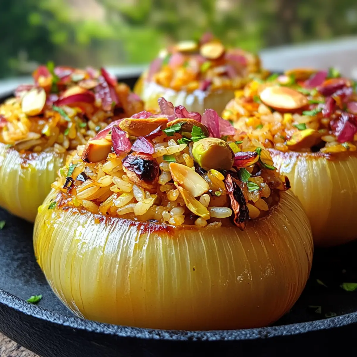 Jeweled Rice Stuffed Onions: A Vibrant Festive Delight