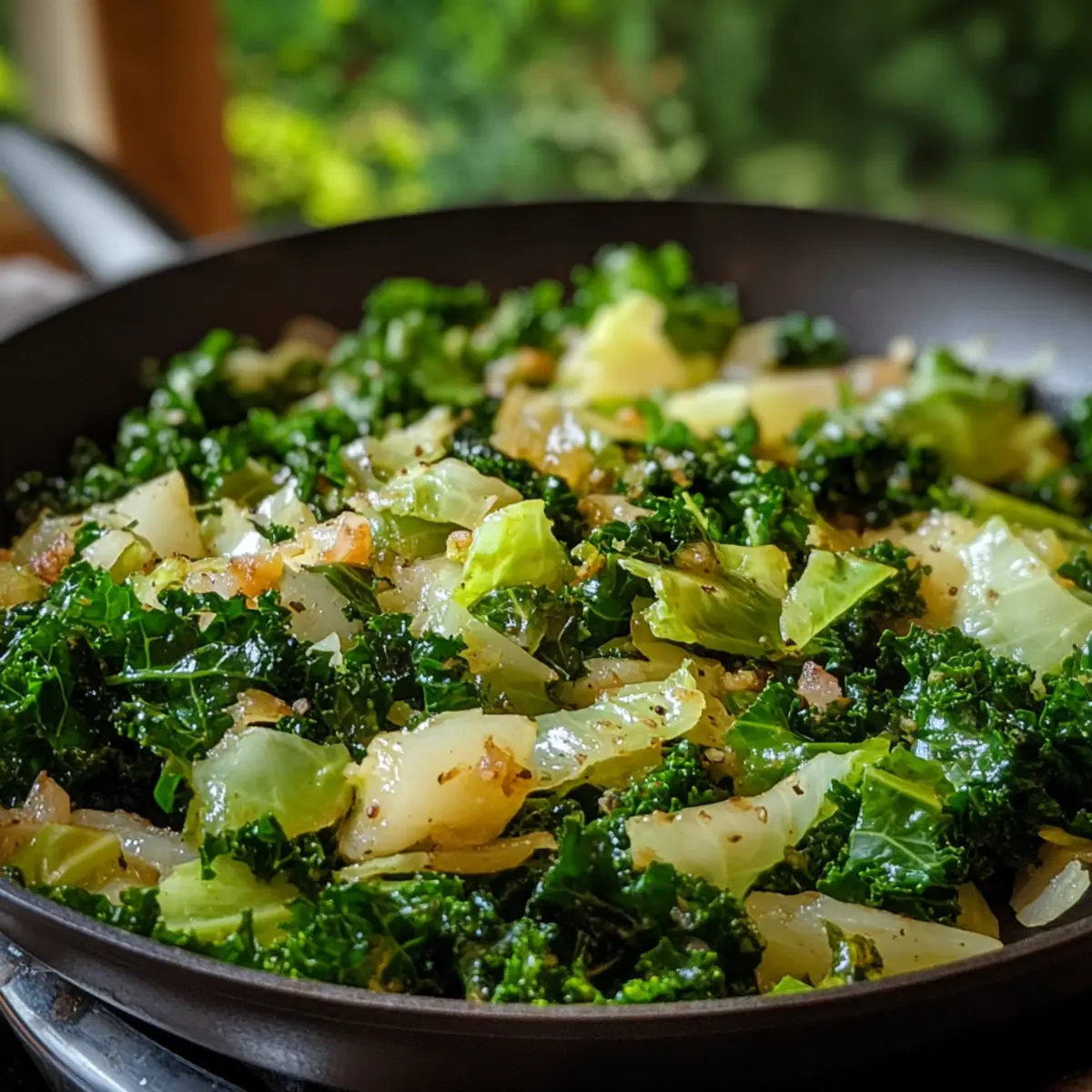 Garlic Sautéed Cabbage Kale Skillet: A Flavorful Healthy Delight