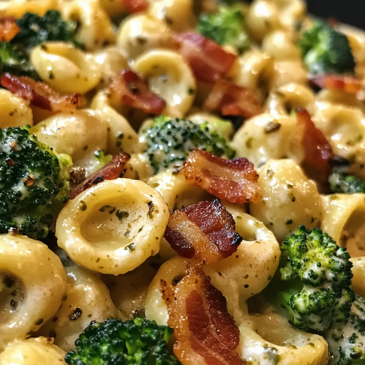 Spicy Bacon Broccoli Orecchiette: Creamy Comfort in Minutes