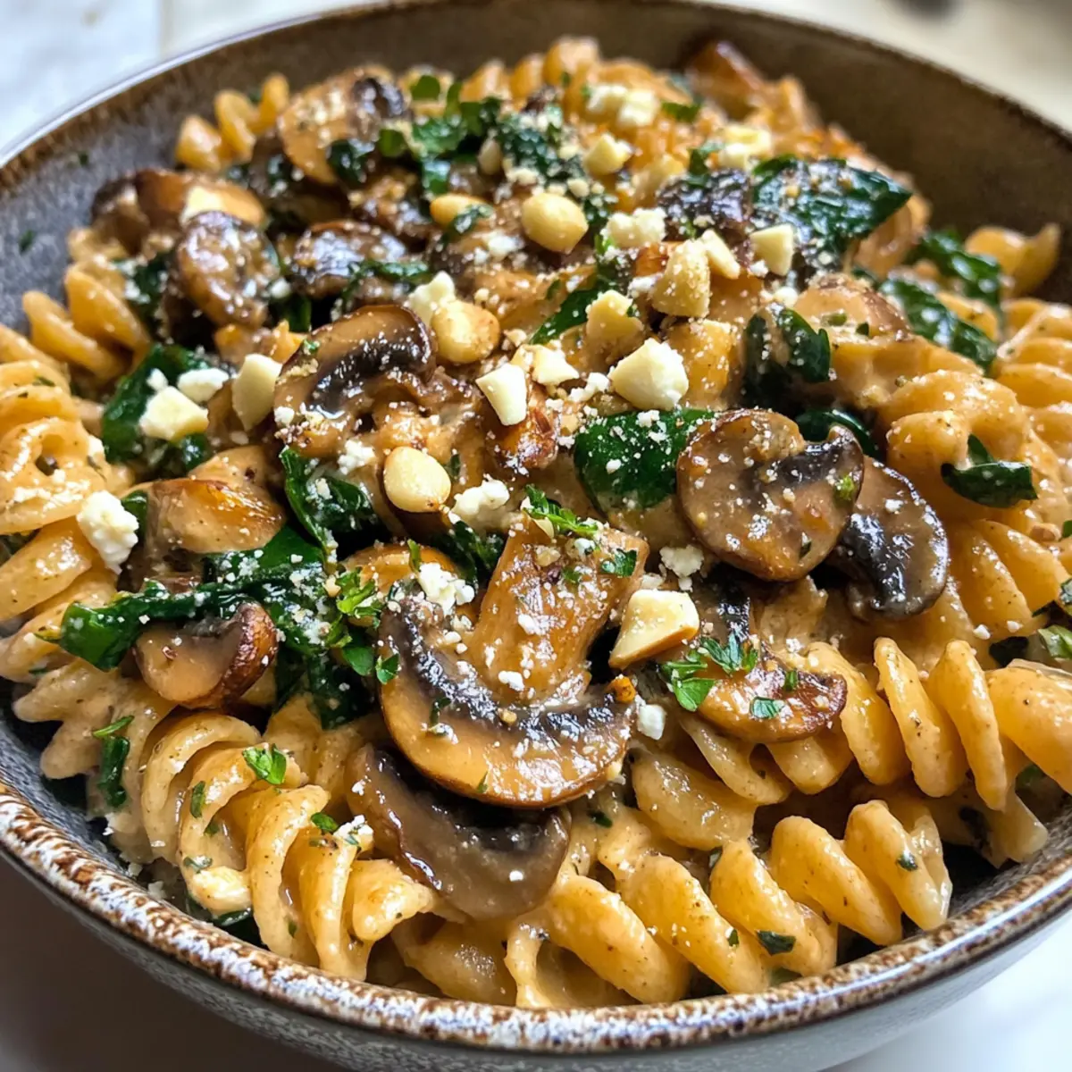 Creamy Baked Feta Pasta with Mushrooms for Cozy Nights
