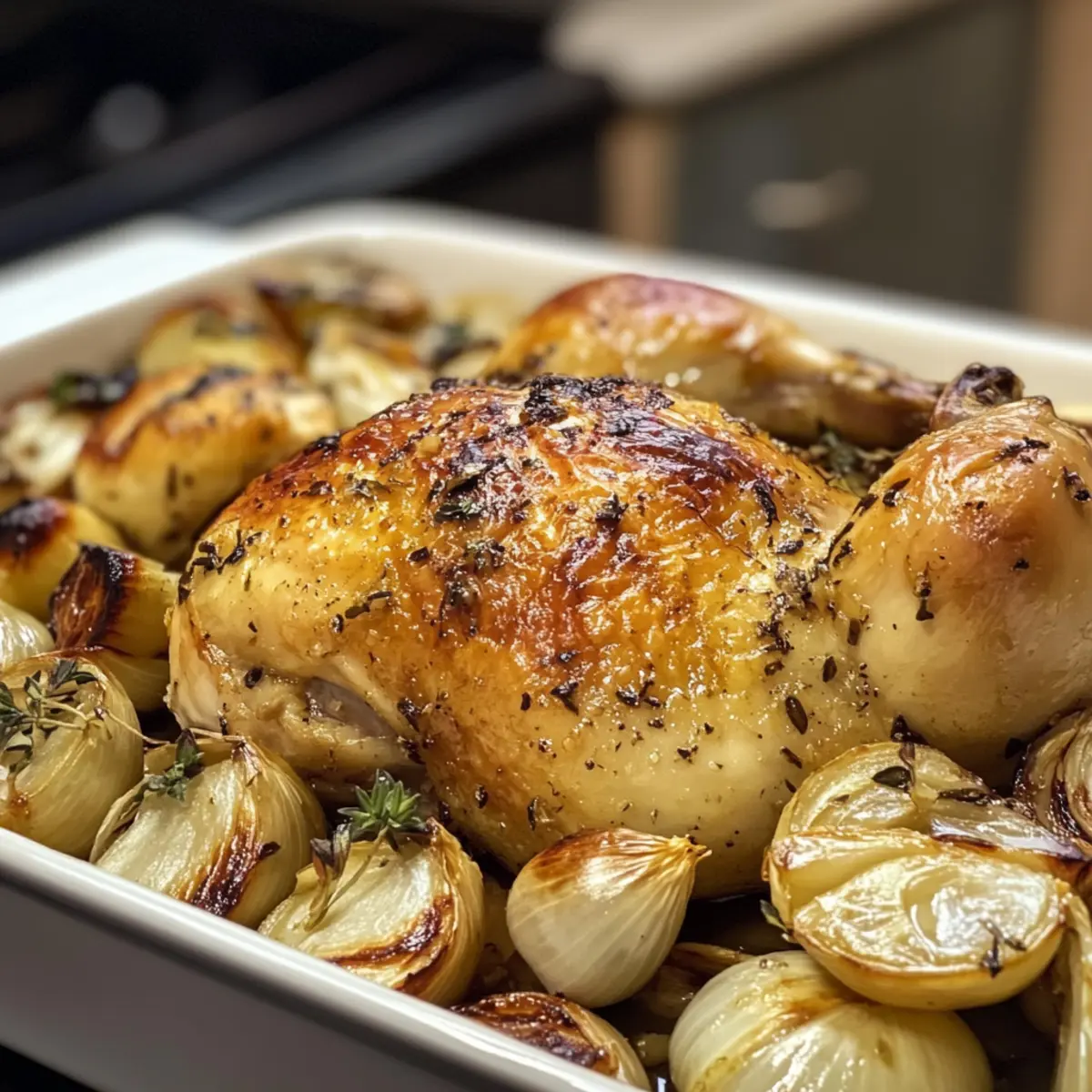 Oven-Roasted French Garlic Chicken for Family Delight