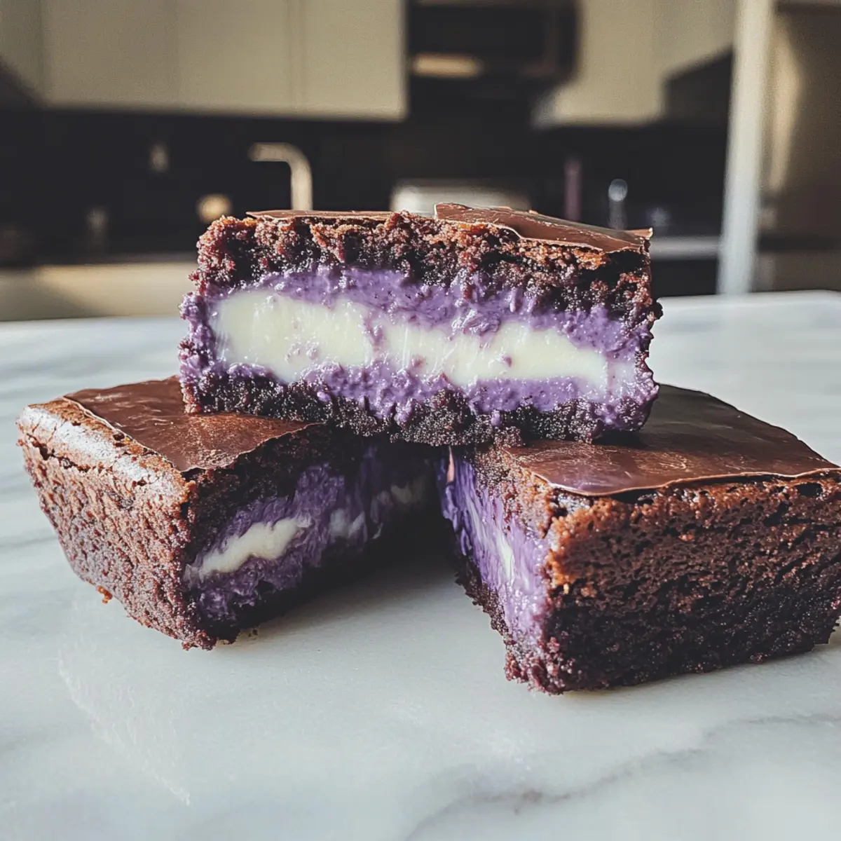 Irresistible Ube Brownies Rich, Creamy, Gluten-Free Delight