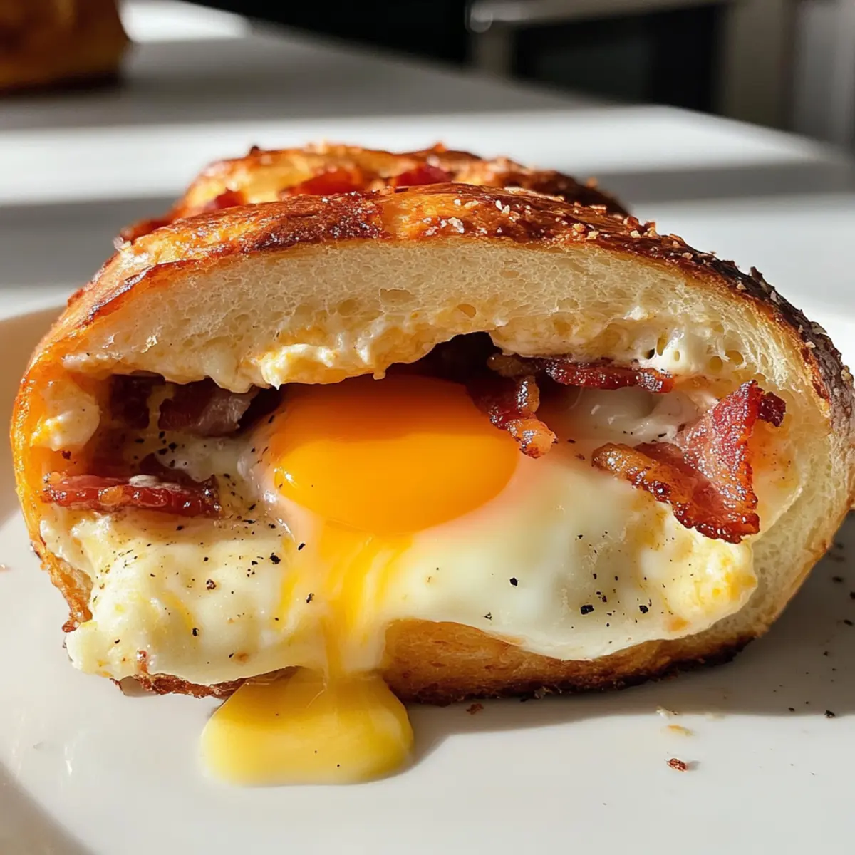Mouthwatering Egg in a Hole Bake with Dinner Rolls Bliss