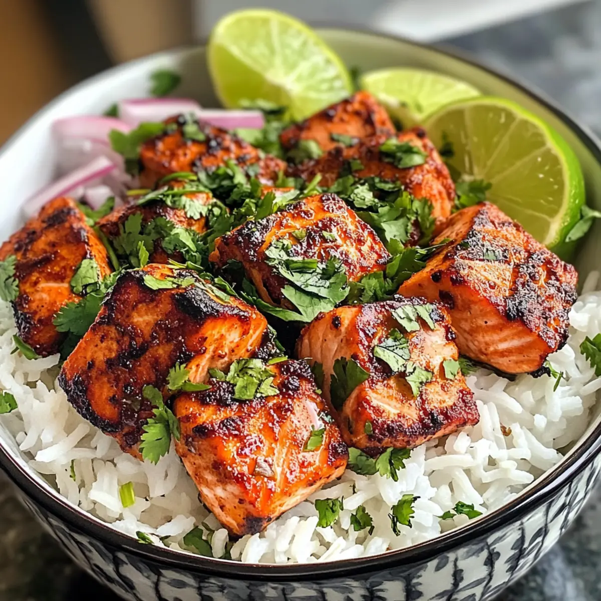 Savory 20-Minute Tandoori Salmon Rice Bowls for Quick Dinners