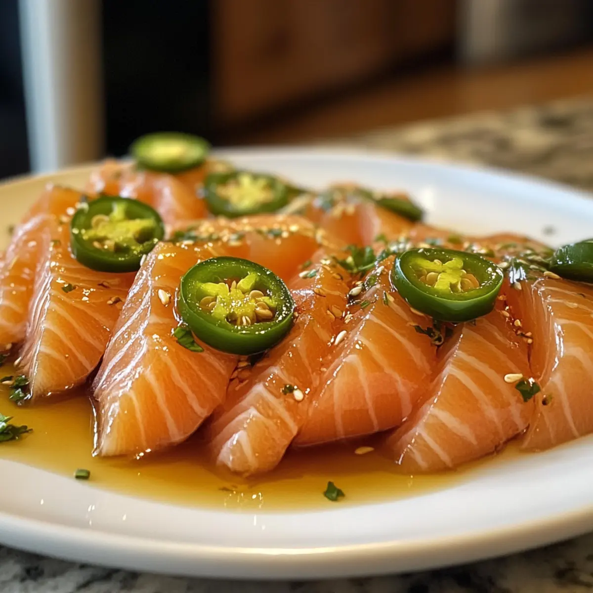 Spicy Salmon Sashimi with Ponzu Sauce: A Fresh Flavor Burst