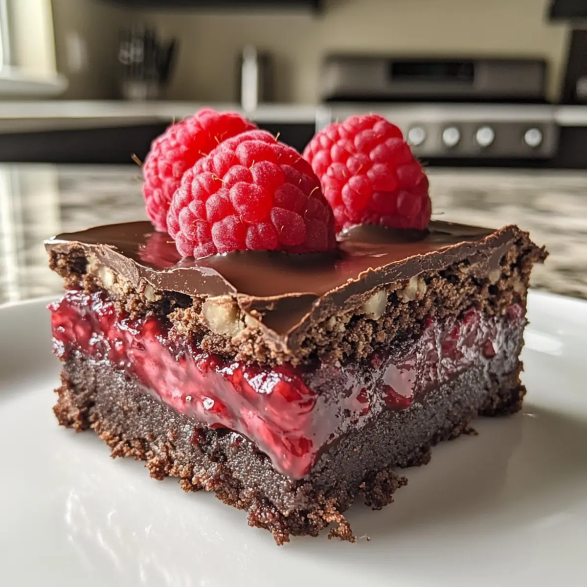 Decadent Chocolate Raspberry Protein Brownies to Satisfy Cravings