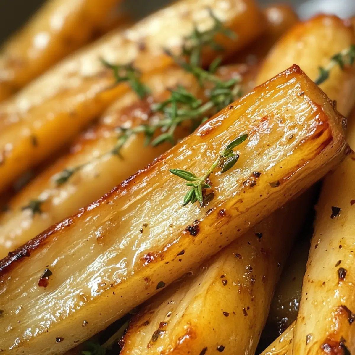 Maple Roasted Parsnips with Thyme for Cozy Nights Delight