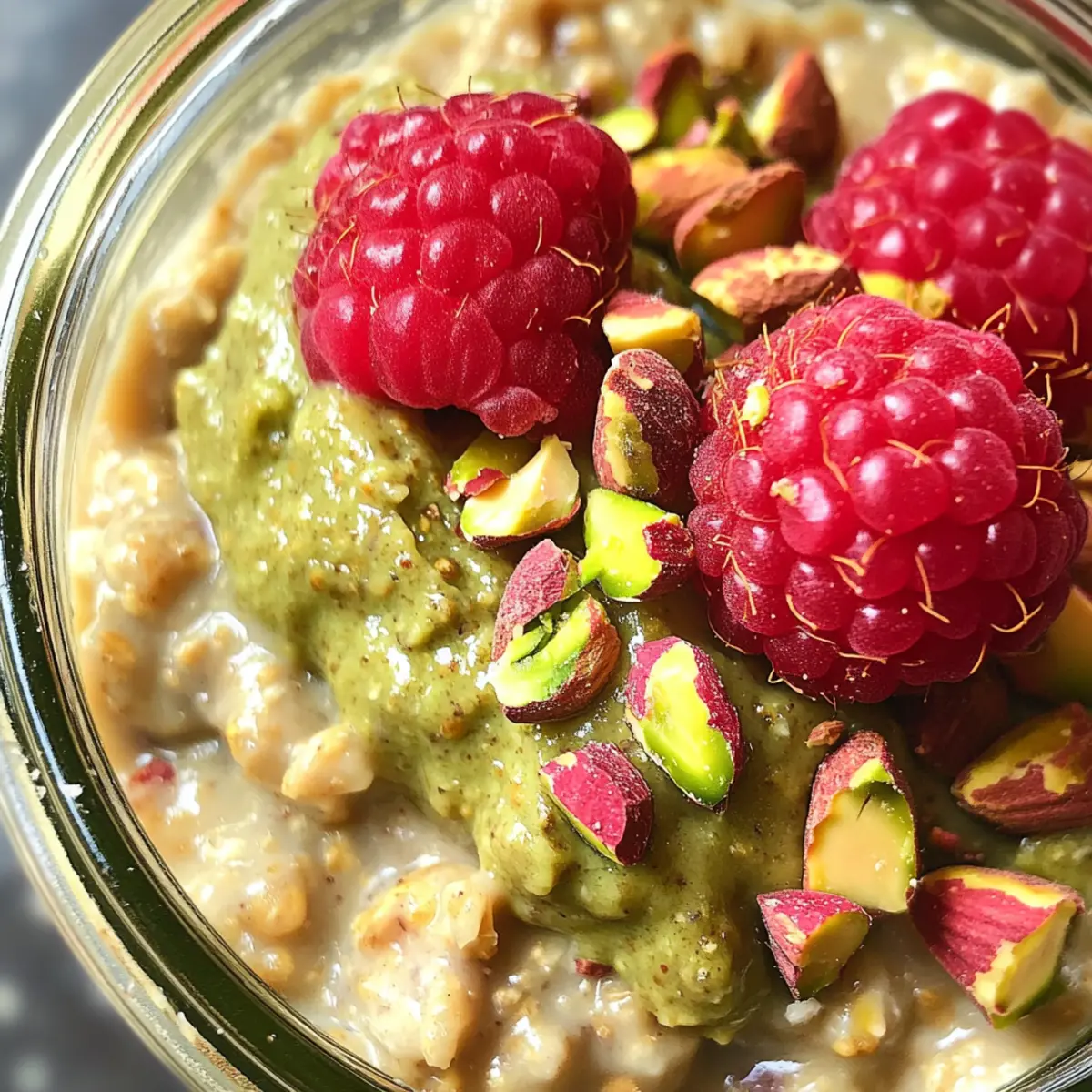 Delicious Pistachio Overnight Oats: Your Healthy Breakfast Secret