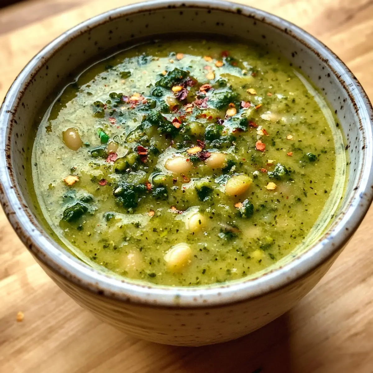 Creamy White Bean Pesto Soup for Cozy Nights In