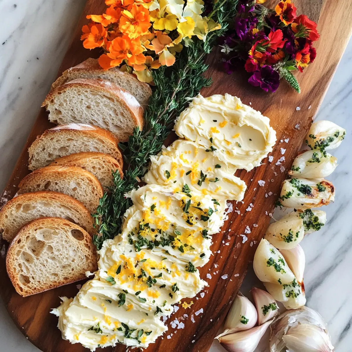 Irresistible Butter Board with Flavor-Packed Toppings