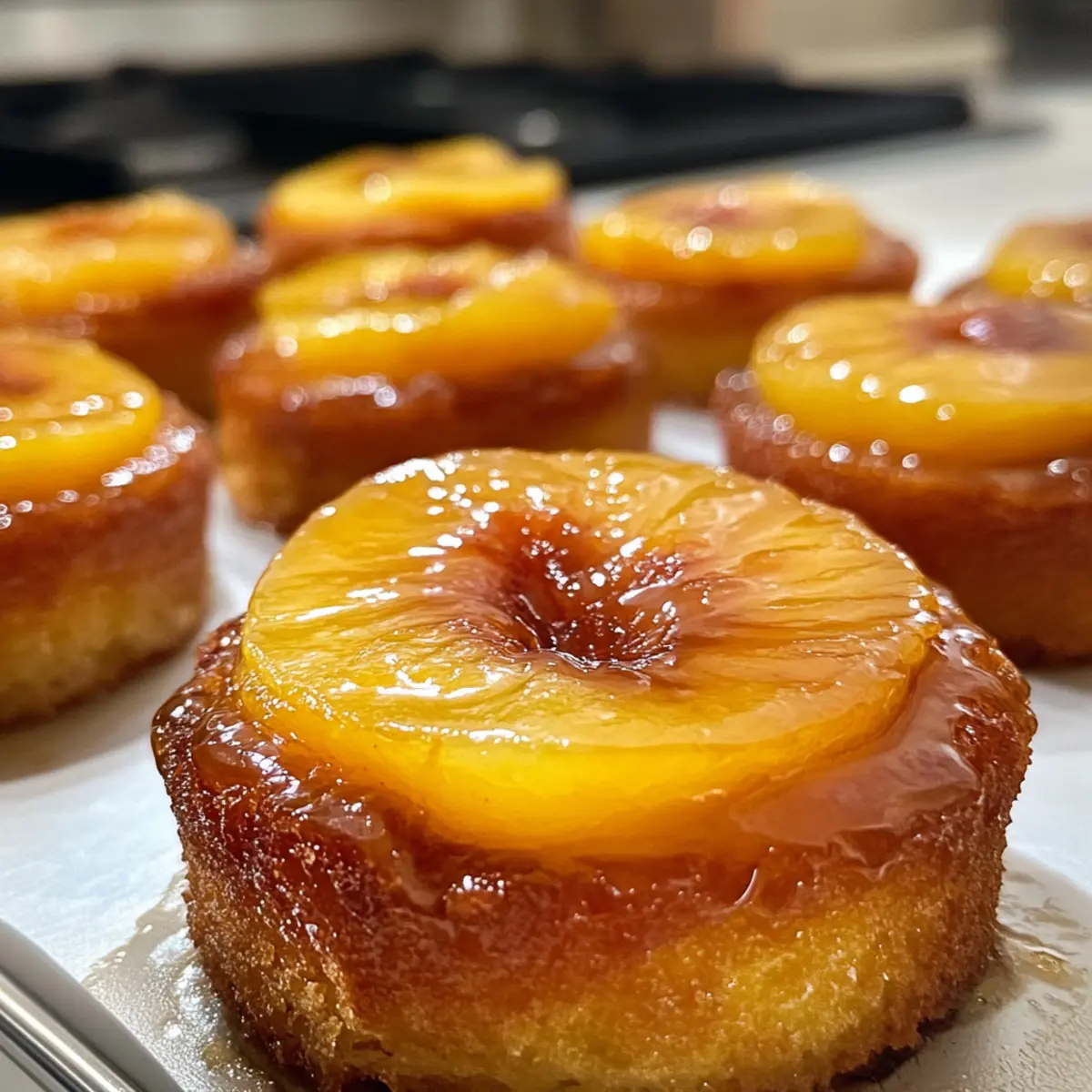Peach Upside Down Mini Cakes That Will Brighten Your Day