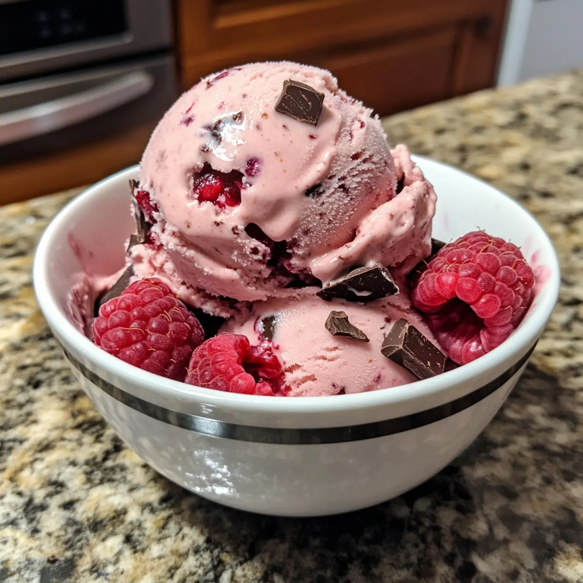 Irresistibly Creamy Raspberry Chocolate Chunk Ice Cream