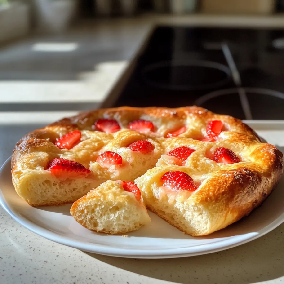 Strawberry Lemonade Sourdough Focaccia for Sunny Days