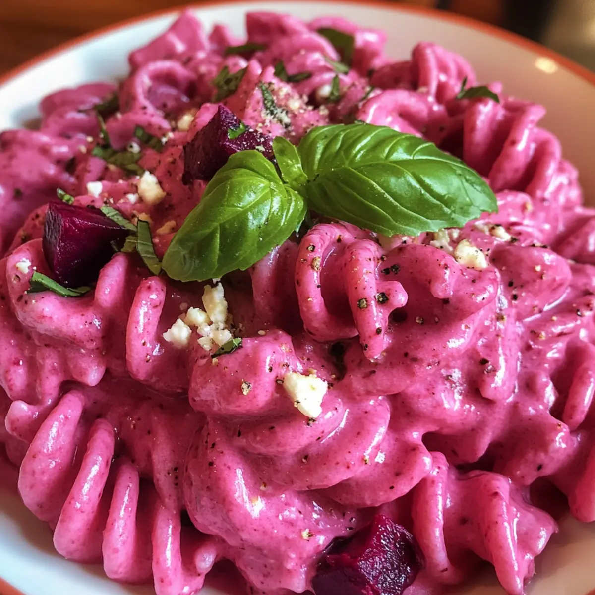 Creamy Beetroot Feta Pasta for a Colorful Dinner Delight