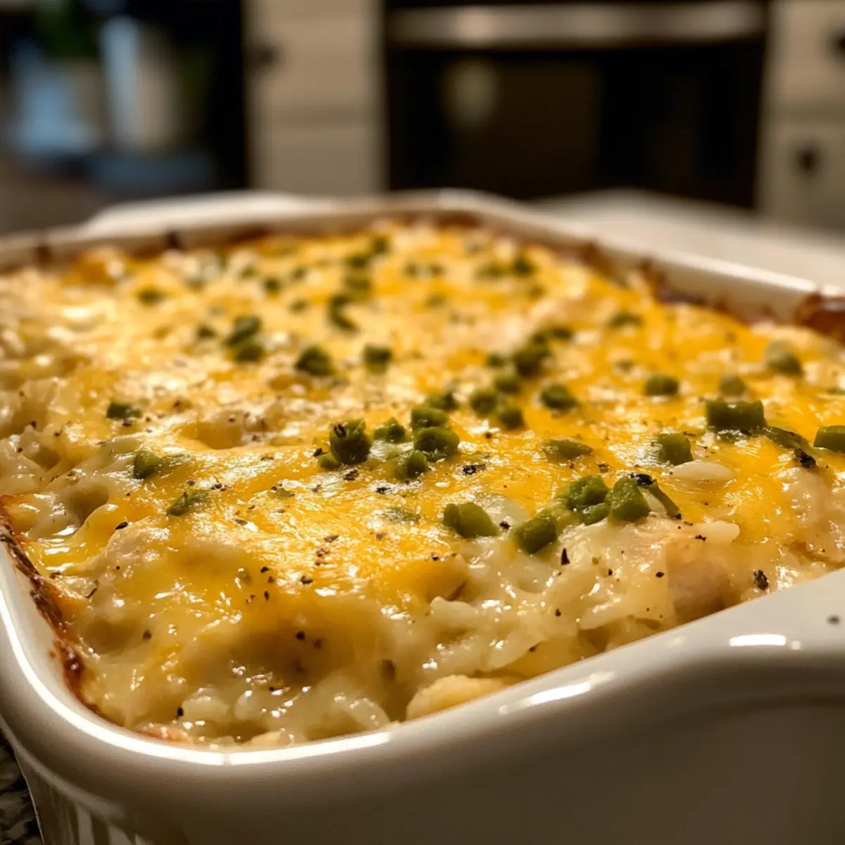 Creamy Chicken and Rice Queso Casserole That Comforts You