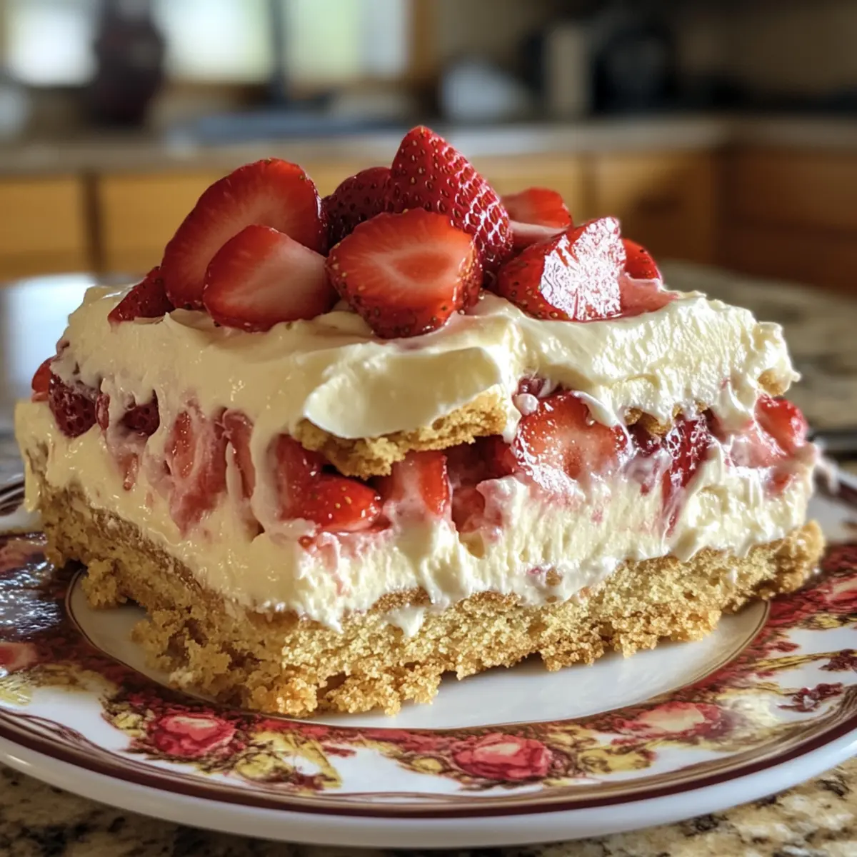 Strawberries and Cream Eclair Cake: A No-Bake Delight Awaits