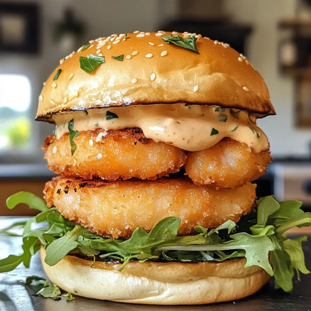 Crispy Fried Shrimp Burger That’ll Wow Your Taste Buds