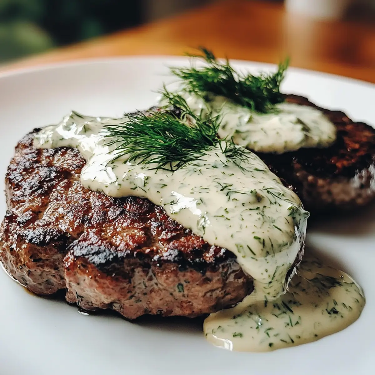 Savory Hamburger Steaks in Creamy Dill Sauce You’ll Love