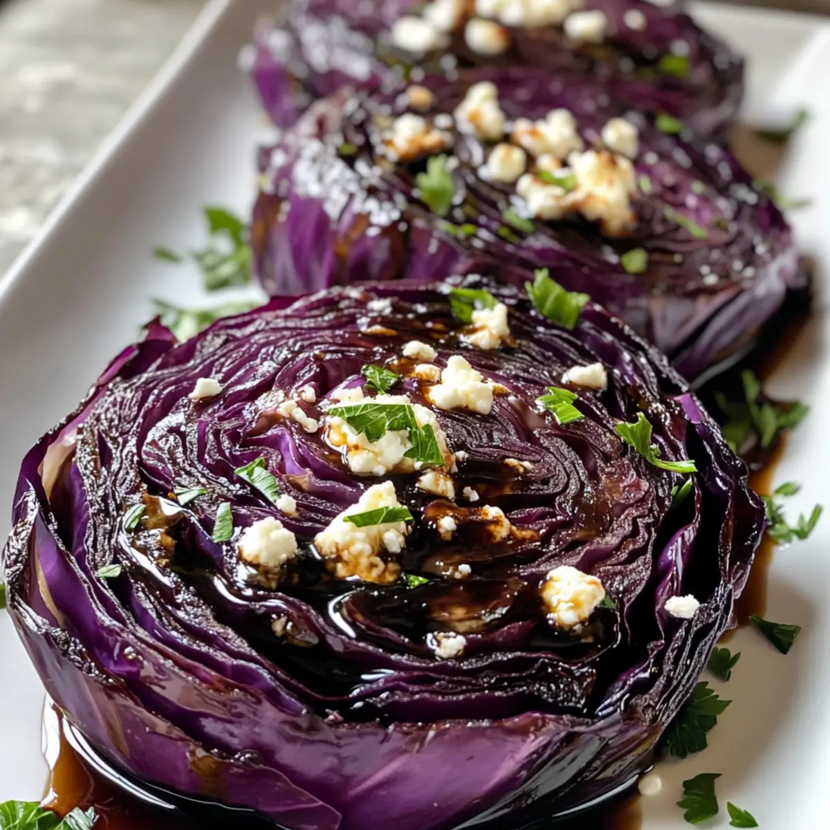 Savory Roasted Red Cabbage Steaks: A Flavor-Packed Delight