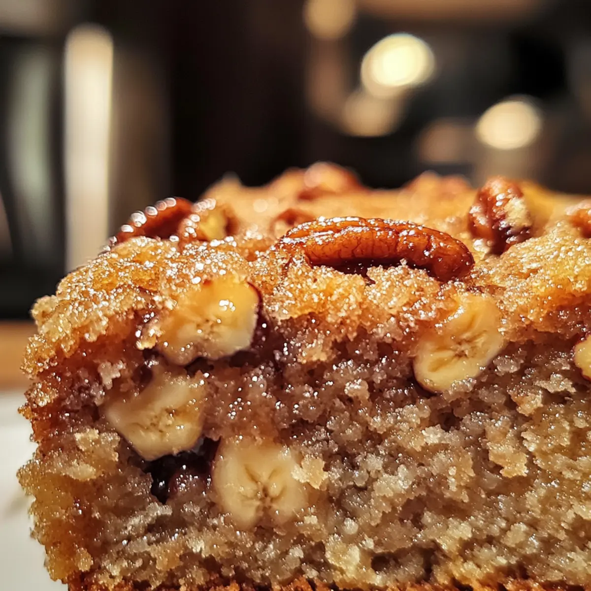 Moist and Crunchy Banana Bread Snack Cake Recipe to Savor