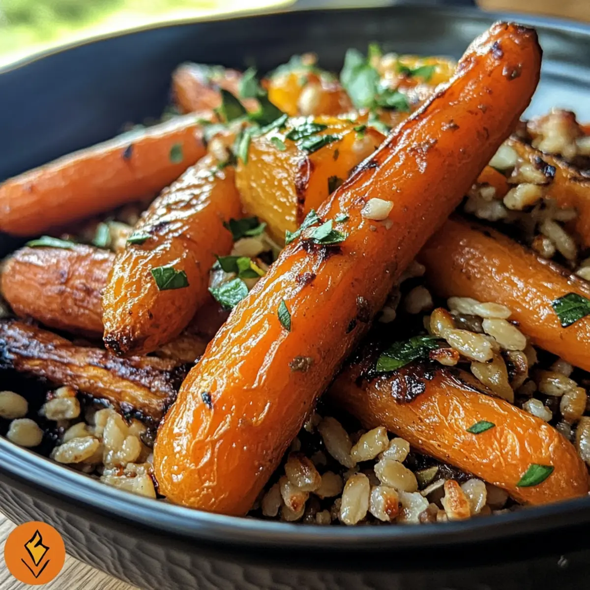Irresistibly Flavorful Roasted Carrots and Farro with Citrus Ginger Dill