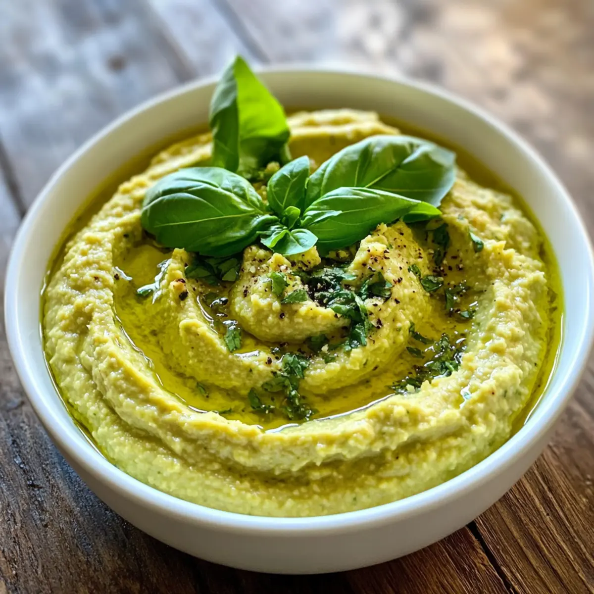 Creamy Lemon Basil Hummus That Brightens Your Snack Time