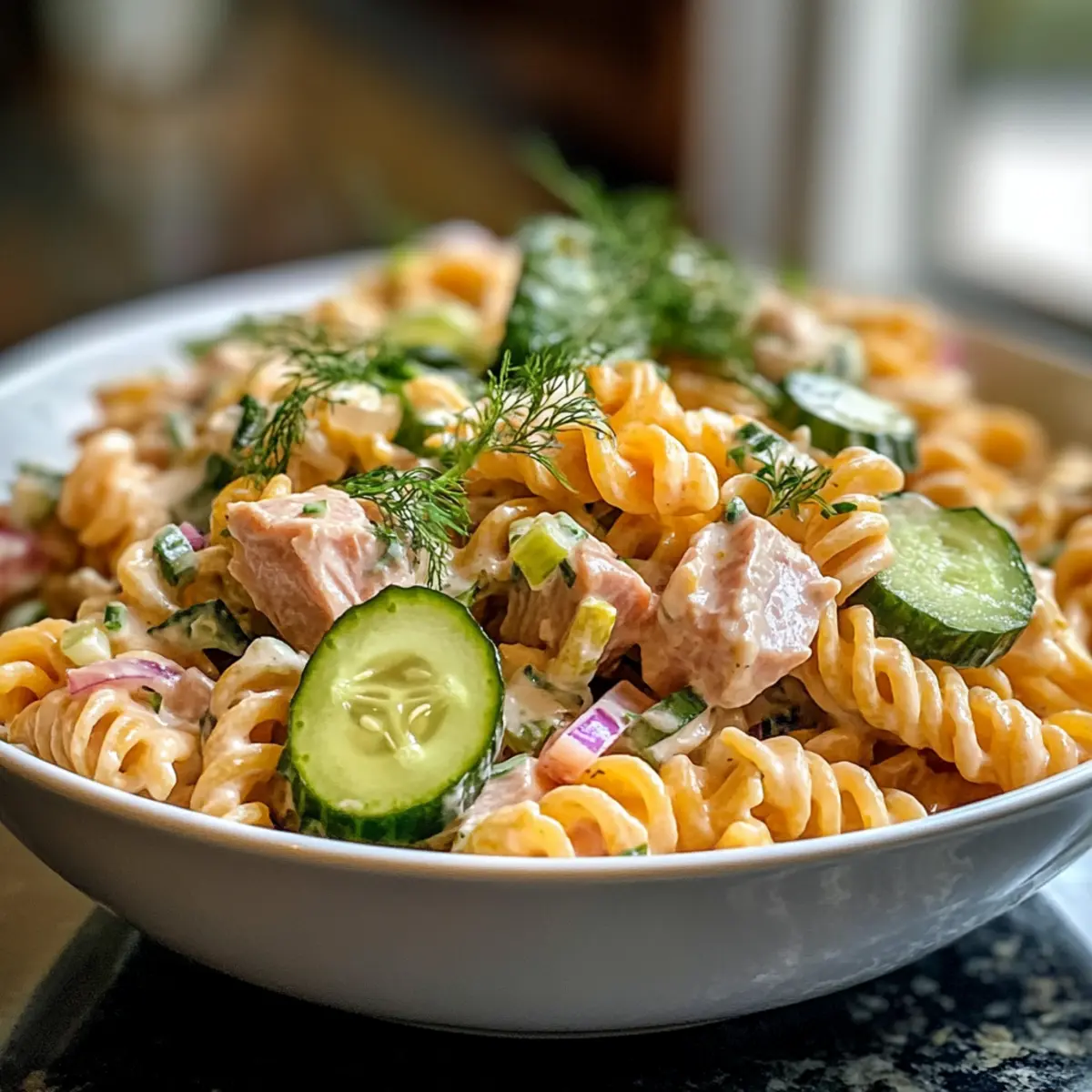 Dill Pickle Tuna Pasta Salad That’ll Refresh Your Lunch Game