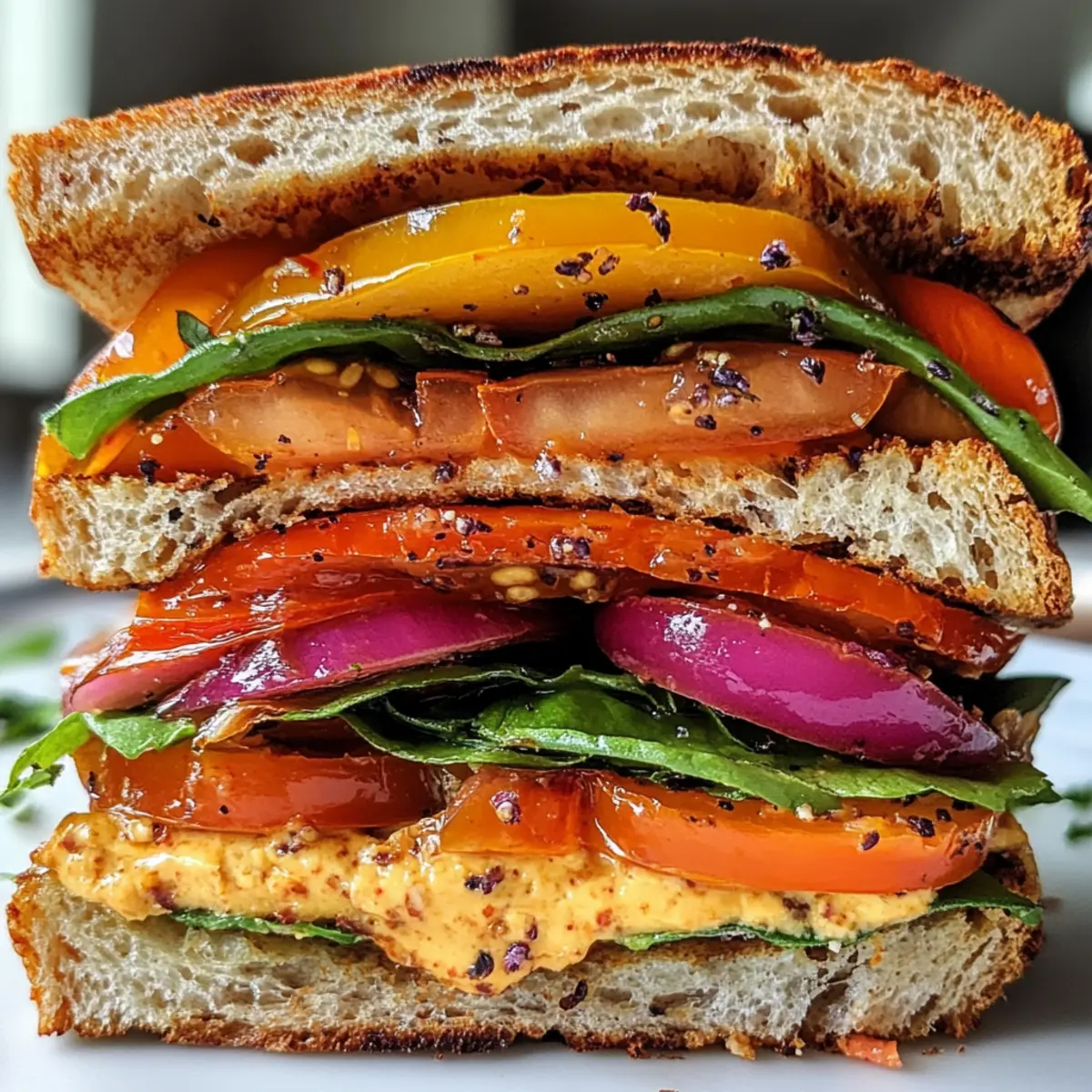 Mouthwatering Marinated Tomato Sandwich That's Dairy-Free