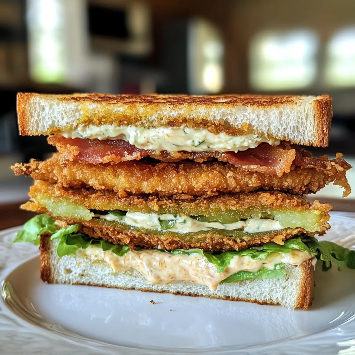 Crunchy Fried Green Tomato Sandwich: A Southern Comfort Treat
