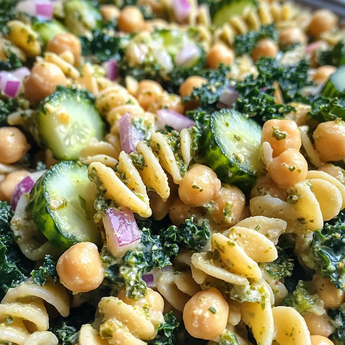 Delicious High Protein Dill Pickle Pasta Salad for Potlucks