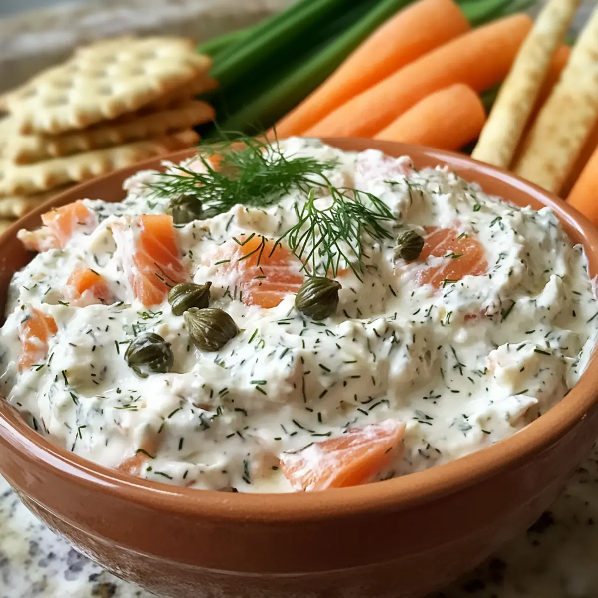 Creamy Smoked Salmon Dip with Dill & Capers for Easy Entertaining