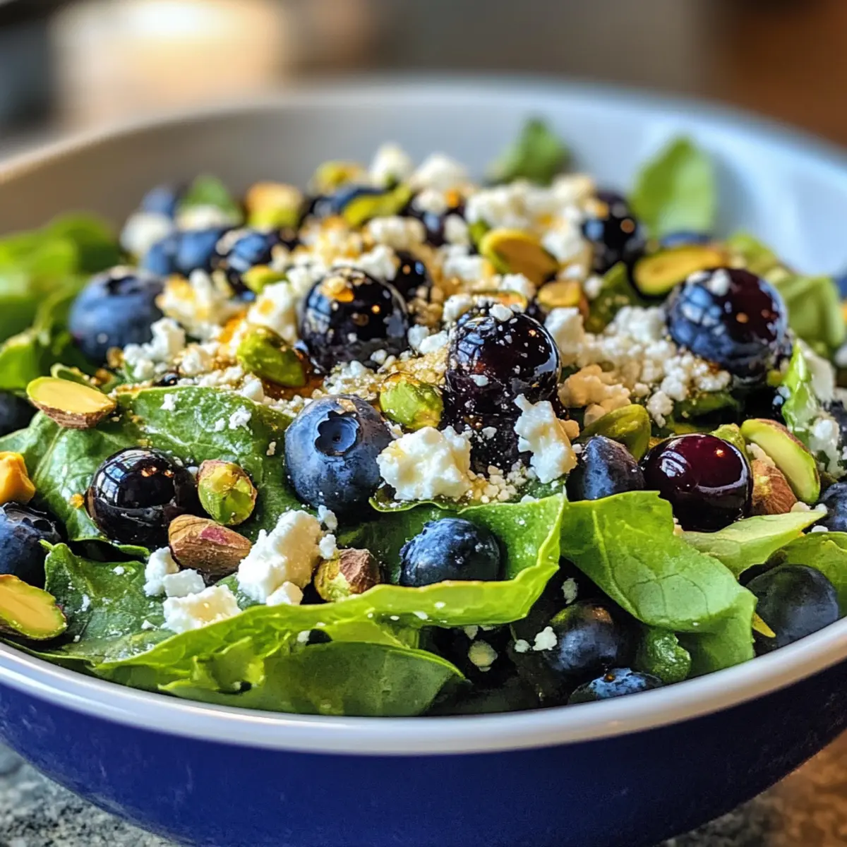 Blueberry Pistachio Spring Salad to Brighten Your Day