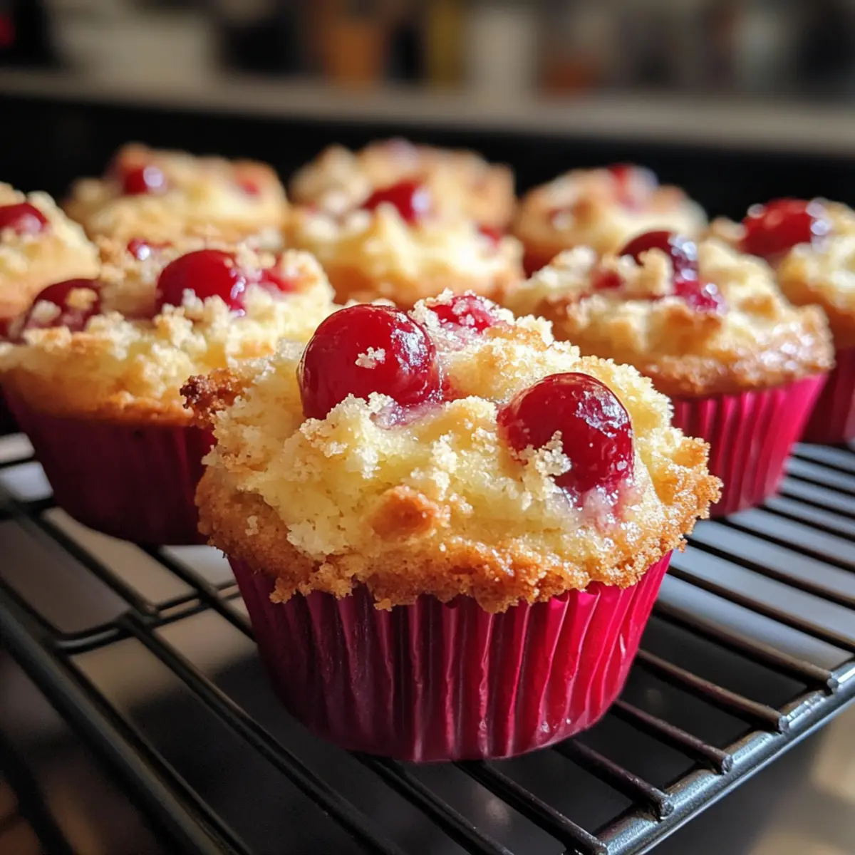 Cherry Cobbler Muffins: Fluffy and Fruity Breakfast Bliss