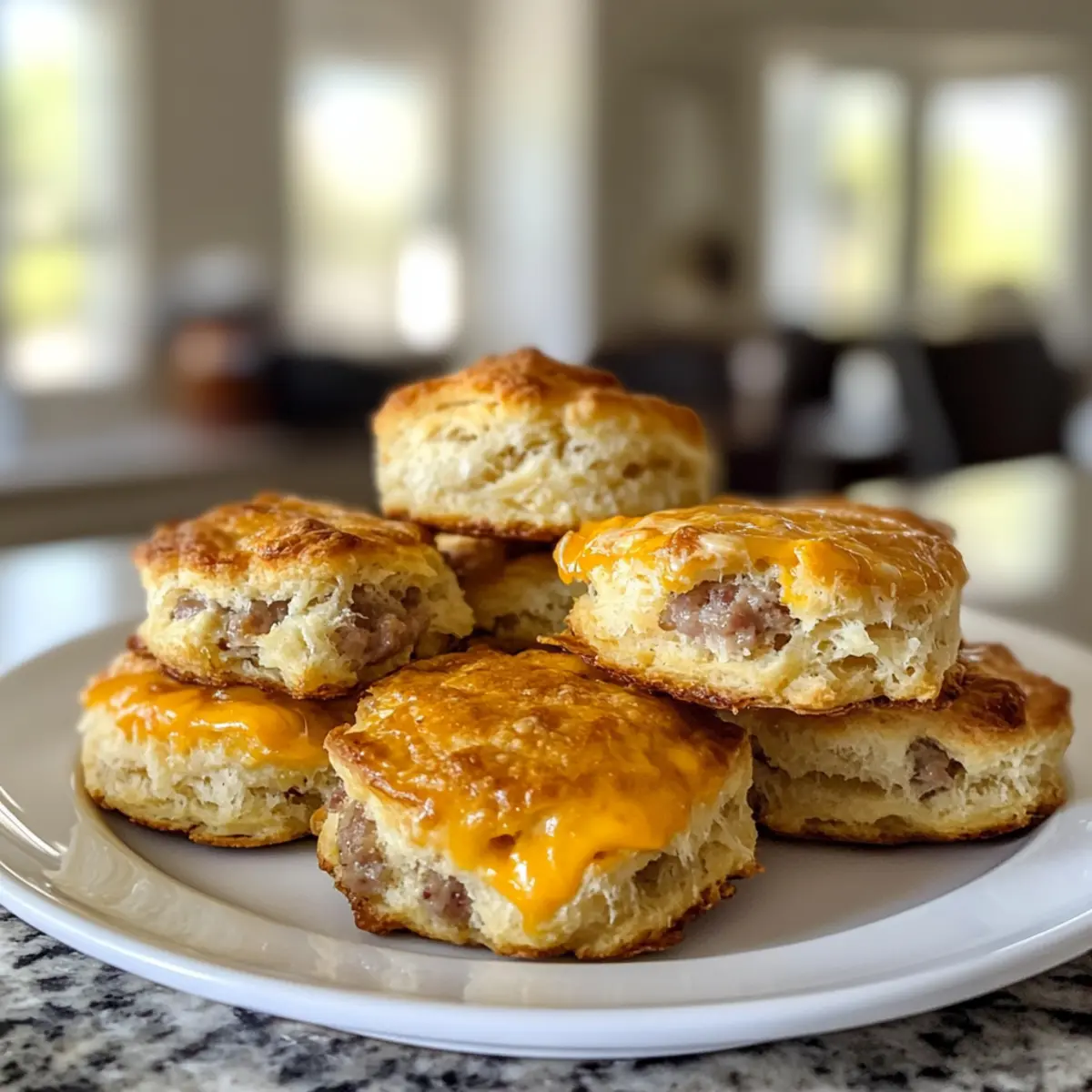 Heavenly Sausage Cheese Butter Swim Biscuits You'll Love