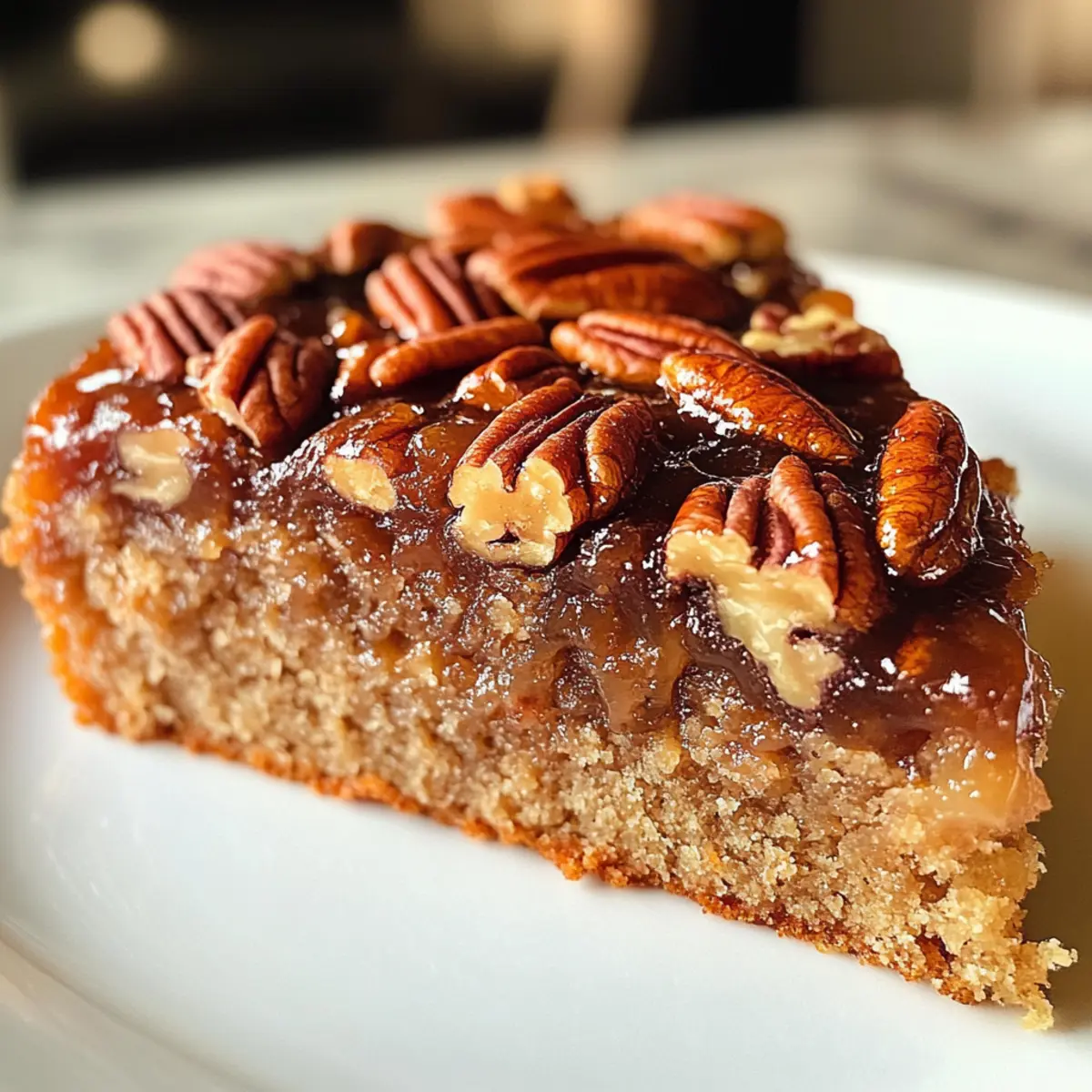 Delicious Vegan Pecan Upside Down Cake for Cozy Gatherings