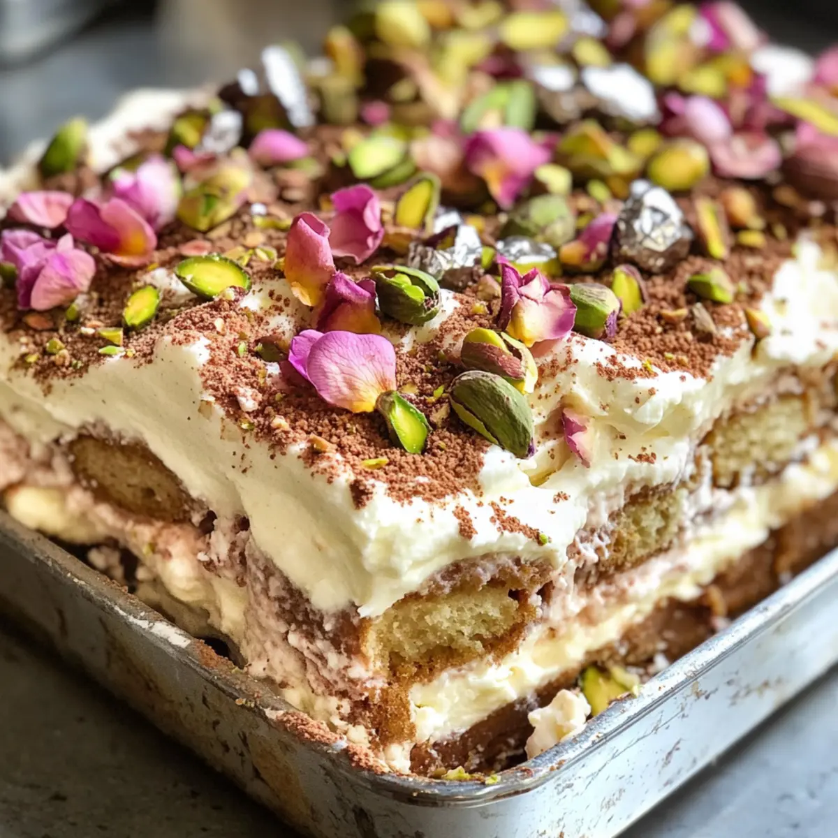 Eggless Rose Tiramisu: Indulge in a Floral No-Bake Bliss